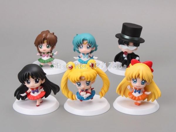 Figure petit sailor moon (set com 6)